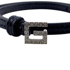 グッチ GUCCI チョーカー 2WAY ブレスレット スクエアG ブラックの画像