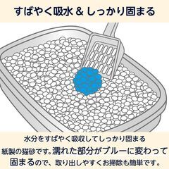 【10L×3袋・新品未開封】by Amazon 固まる紙の脱臭猫砂 フローラルの香りの画像