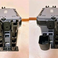 【新品未使用】タックルボックス 　ロッドホルダー・ドリンクホルダーのセット品　ダークグレー×ブラック色の画像