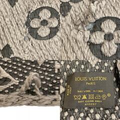 ルイヴィトン LOUIS VUITTON マフラー エシャルプ・ロゴマニア M74742 ブラウンの画像