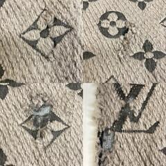 ルイヴィトン LOUIS VUITTON マフラー エシャルプ・ロゴマニア M74742 ブラウンの画像