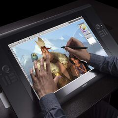 ワコム24.1型液晶ペンタブレット IPS ワイドフルHD Cintiq 24HD touchの画像