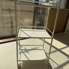 スチールワゴン　白の画像