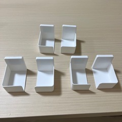 ラップ&ティッシュホルダー/マグネット 収納 ホワイト　3組の画像