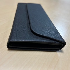 新品未使用　メガネケース　黒色　折りたたみの画像