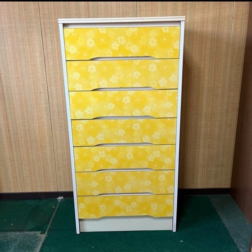 昭和レトロ レトロポップ 花柄7段チェスト 昭和レトロ ビンテージ 花柄 7段チェスト ヴィンテージ