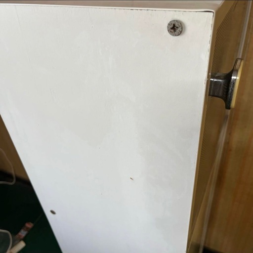 昭和レトロ ビンテージ 木製キャビネット 4 段収納 ホワイト