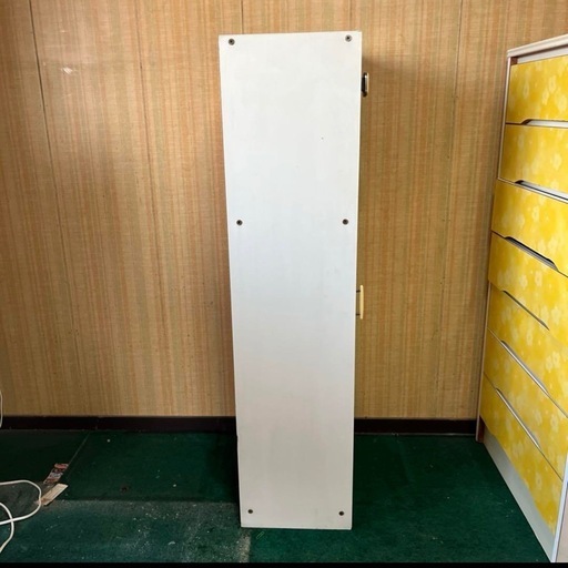 昭和レトロ ビンテージ 木製キャビネット 4 段収納 ホワイト 公式