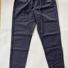 【美品】［GU］ストライプパンツＬの画像