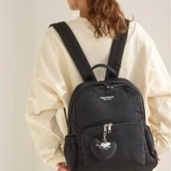 Ange Charme ブラックリュックの画像