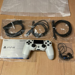 PS4  本体 CUH-2100A B02  500GB Glacier White  コントローラーありの画像