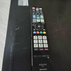 SHARP BDレコーダー 純正リモコン付きの画像