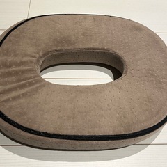 【助産師ママ推薦】 円座クッション 産後 痔 ドーナツクッション 高反発 座布団 ブラウンの画像