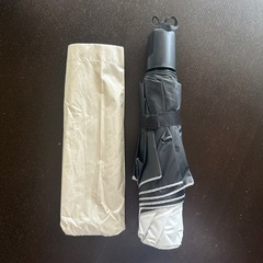 折りたたみ　日傘　晴雨兼用　軽量　手動開閉　遮光99％　UVカット　紫外線　白の画像