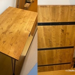 Lowya パイ材 ダイニングテーブルの画像