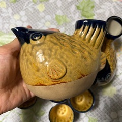 フグ　お猪口　徳利　セットの画像