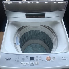 AQUA AQW-S45G(W) 洗濯機 4.5kgの画像