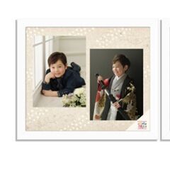 郵送可★スタジオアリス★四つ切り、六つ切り④デザインフォト2カット(フレーム付)1万円相当超のプレゼント券の画像