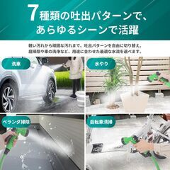【日本企業商品・コードレス】高圧洗浄機 USB充電式 水道接続不要 コンパクト収納 新品の画像