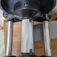 NUO FLEXBELL 32kg フレックス ベル 2本(台座付属)と専用スタンドのセット 可変式 ダンベル 筋トレの画像