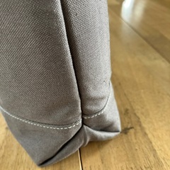 帆布トートバッグ 濃いグレー ハンドメイド 0809新品未使用の画像
