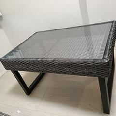 IKEA ガーデンテーブル　＆　チェア　ラタン調　の画像