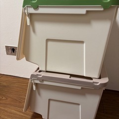 ニトリ　カバコ　キャリコ　収納ケース　2点　押入れ収納の画像