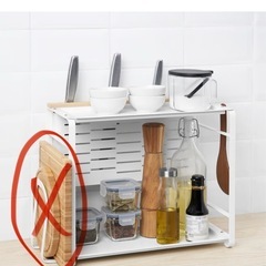 【受渡者決定しました】 IKEA  イケア　キッチン収納　調味料台 ナイフホルダーの画像