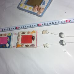 ●貝で作られた、写真入れ他、陶器、良く作られてます、未使用保管品です、画像の物★お手数をおかけしますプロフィール必読ですの画像