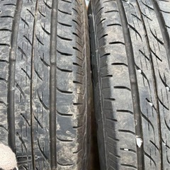 13インチ　ブラックスポークホイールセット 145/80 R13の画像