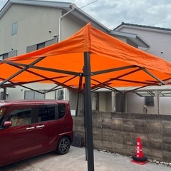 ご自宅までお届けいたします！　タープテント　キャンプ　テント　催事　フリマ　3m✖️3mの画像