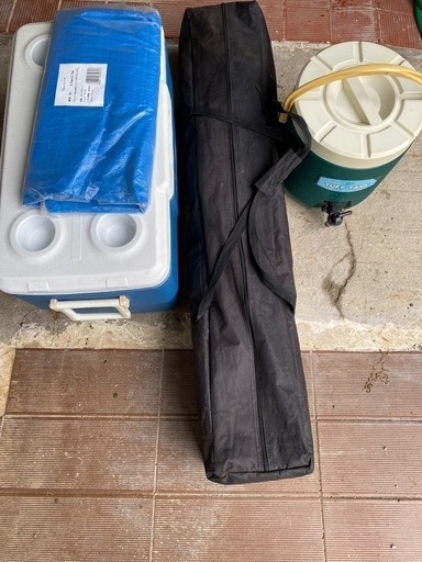 テント、クーラーボックス、キーパー、ブルーシート【値下げしました】