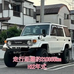 ランドクルーザー70 HZJ76K 全国登録可能 NOx・PM法対策済み 希少な5MT前後デフロック付 公認リフトアップの画像