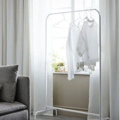 【引き取り限定】ikea MULIG ムーリッグ ハンガーラック, ホワイトの画像