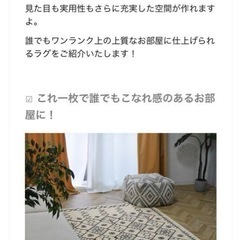 【未使用】北欧TOCORU Series ベニワレン Snow ラグの画像