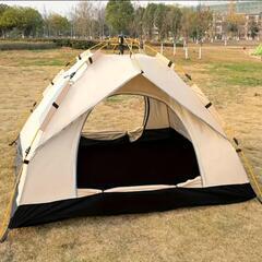 組み立て簡単折りたたみキャンプテント　クラウドグレイ　Alpaca Outdoor の画像