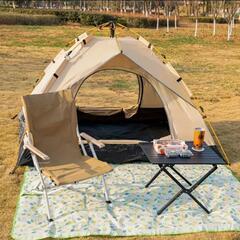 組み立て簡単折りたたみキャンプテント　クラウドグレイ　Alpaca Outdoor の画像