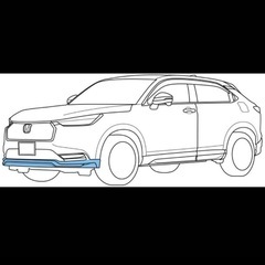 ホンダ　ヴェゼル　RV5 フロントアンダー　リップスポイラー　新車外しの画像
