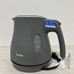 【美品】タイガー 電気ケトル 0.6L グレーの画像