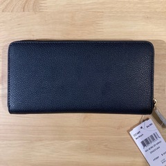 コーチ　アコーディオンブラック長財布D①【新品未使用】の画像