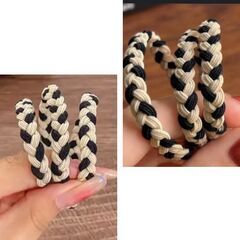 ツイストヘアゴム/同色3本セット（新品）の画像