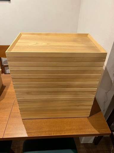 中古 カフェ盆 42cm 20枚