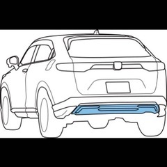 ホンダ　ヴェゼル　RV5 リアバンパー　リアロアーガーニッシュ　MC後　新車外しの画像