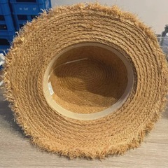 ビーチハット　麦わら帽子　海の画像