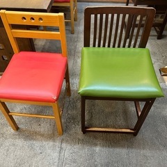 机と椅子 店舗用机 真ん中開き机 椅子 セット オフィス用の画像