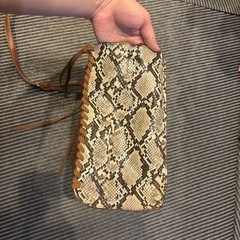 Unbillion ショルダーバッグ　茶　ベビ柄の画像