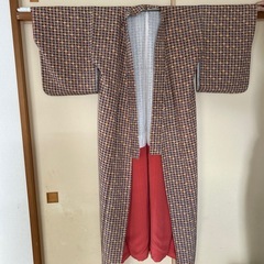 絹着物　小紋　2枚の画像