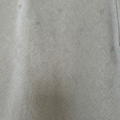 絹　色無地　グレー　霧の紋入りの画像