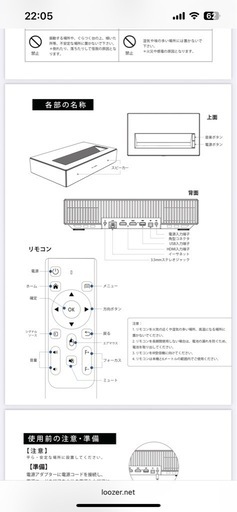 SP02(LOOZER) プロジェクター新品