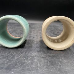 ★茶道具　竹型　蓋置2個の画像